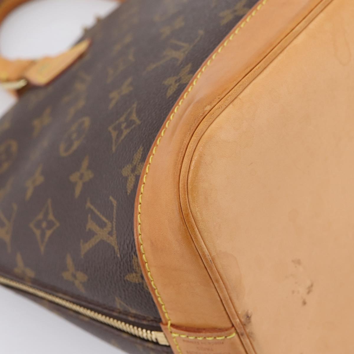 LOUIS VUITTON Monogram Alma Hand Bag M51130 LV Auth ka6544V