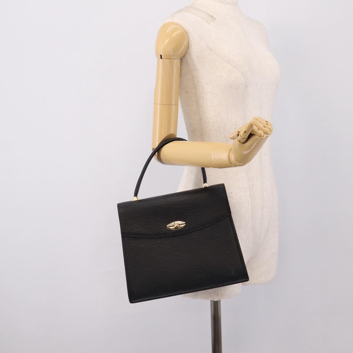 LOUIS VUITTON Epi Malesherbes Hand Bag Black M52372 LV Auth ka6554