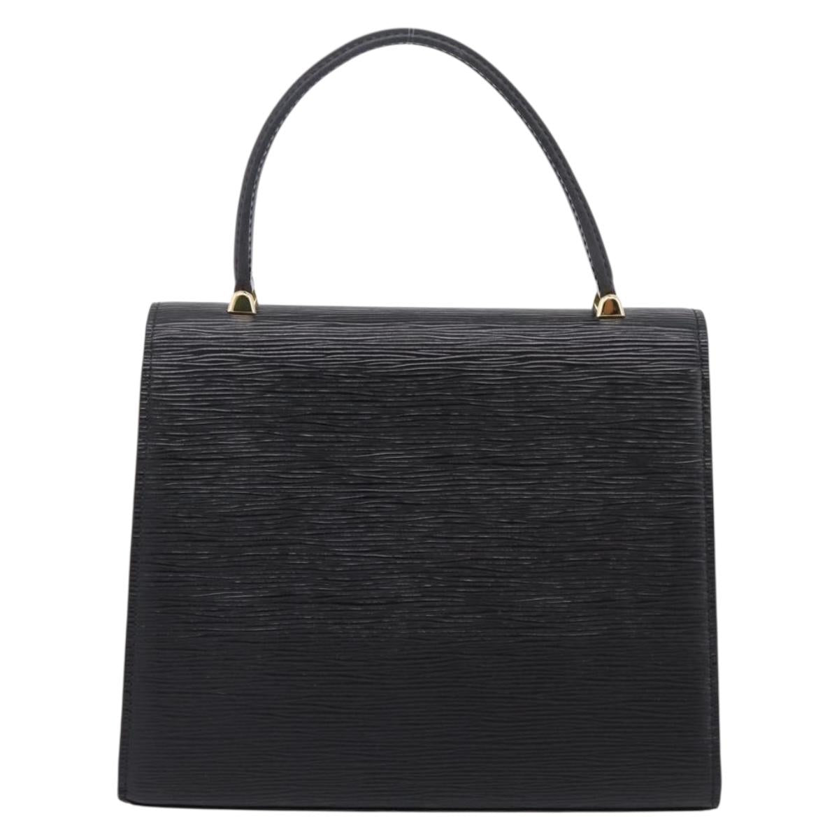 LOUIS VUITTON Epi Malesherbes Hand Bag Black M52372 LV Auth ka6554