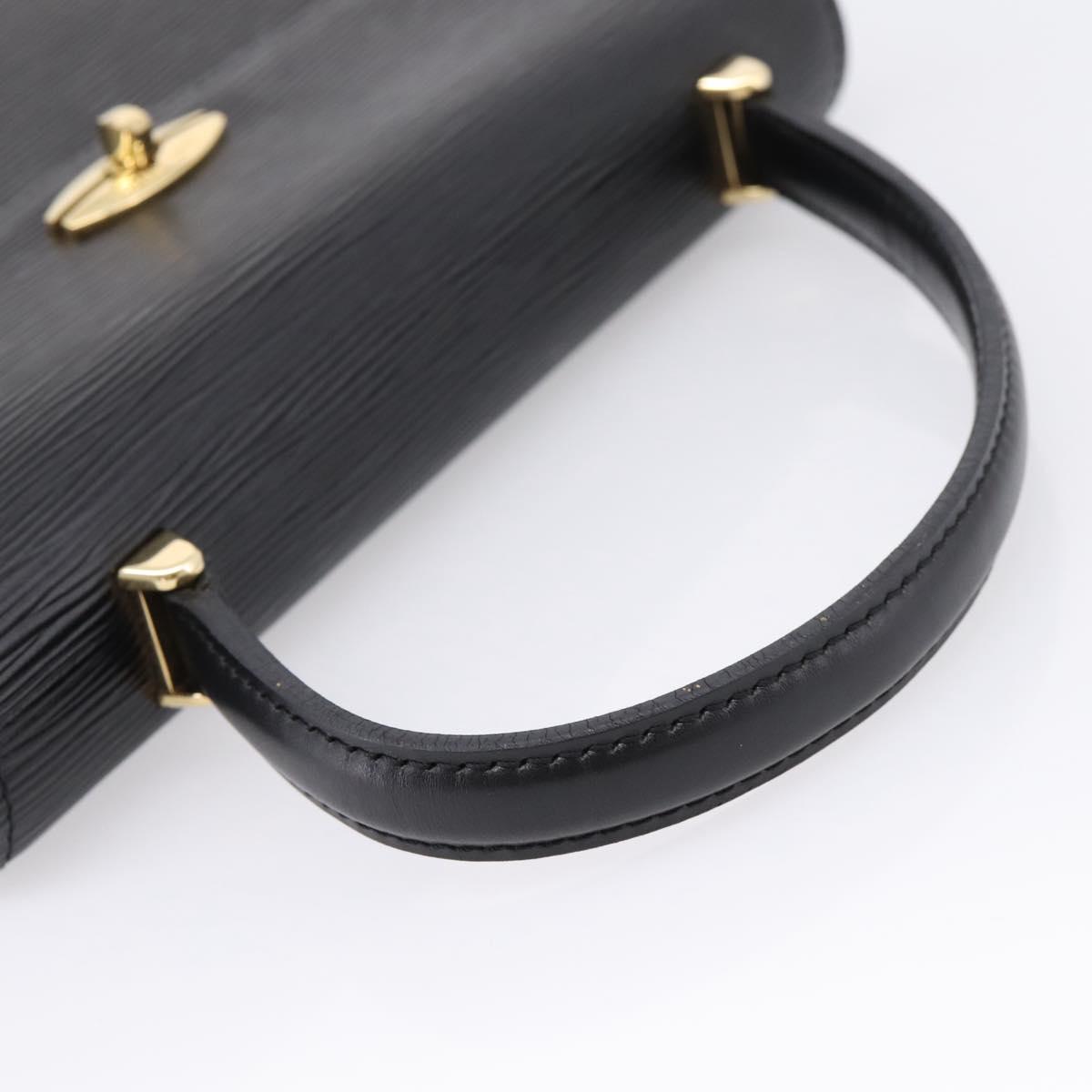 LOUIS VUITTON Epi Malesherbes Hand Bag Black M52372 LV Auth ka6554