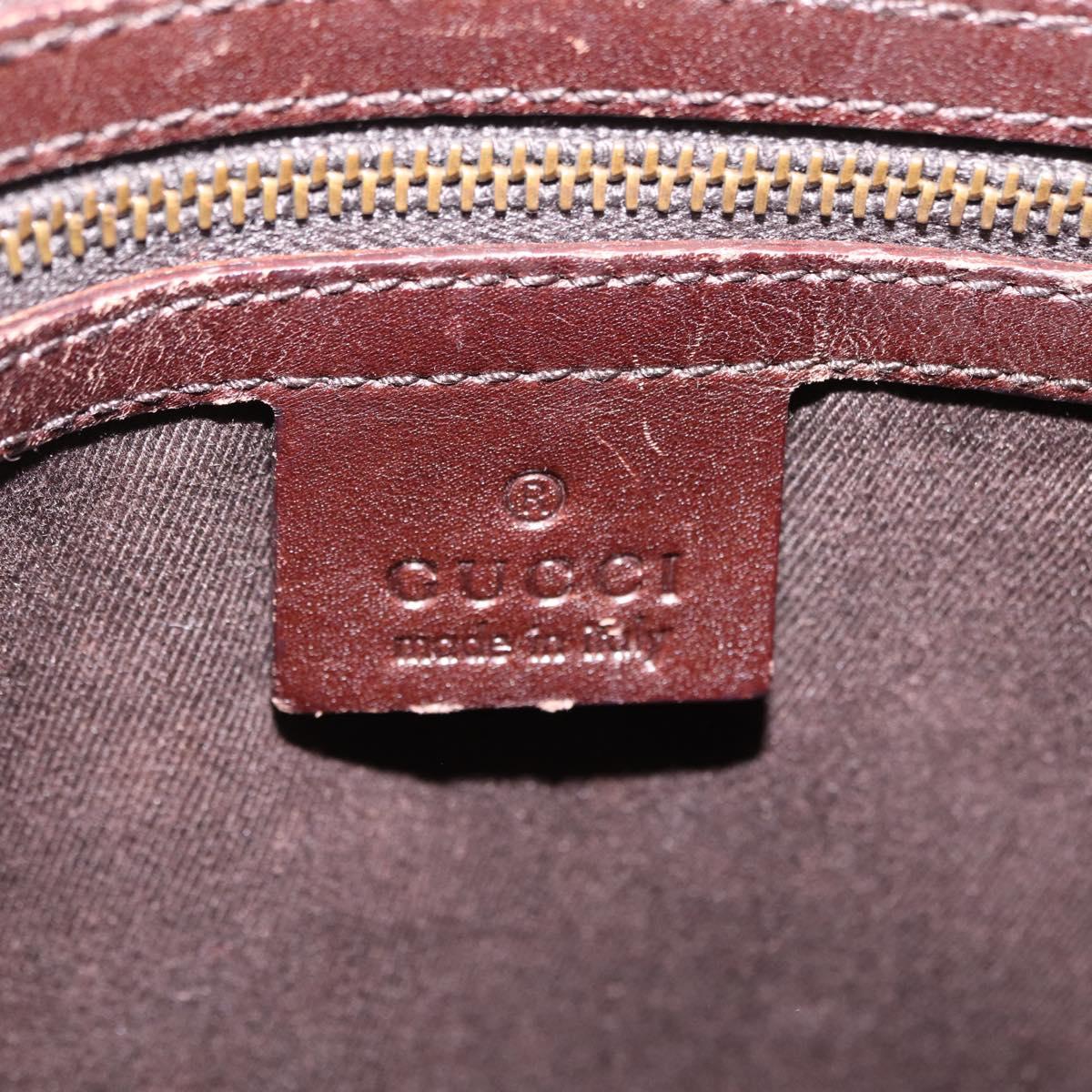 GUCCI GG Canvas Shoulder Bag Beige Gold 109106 Auth ka6563