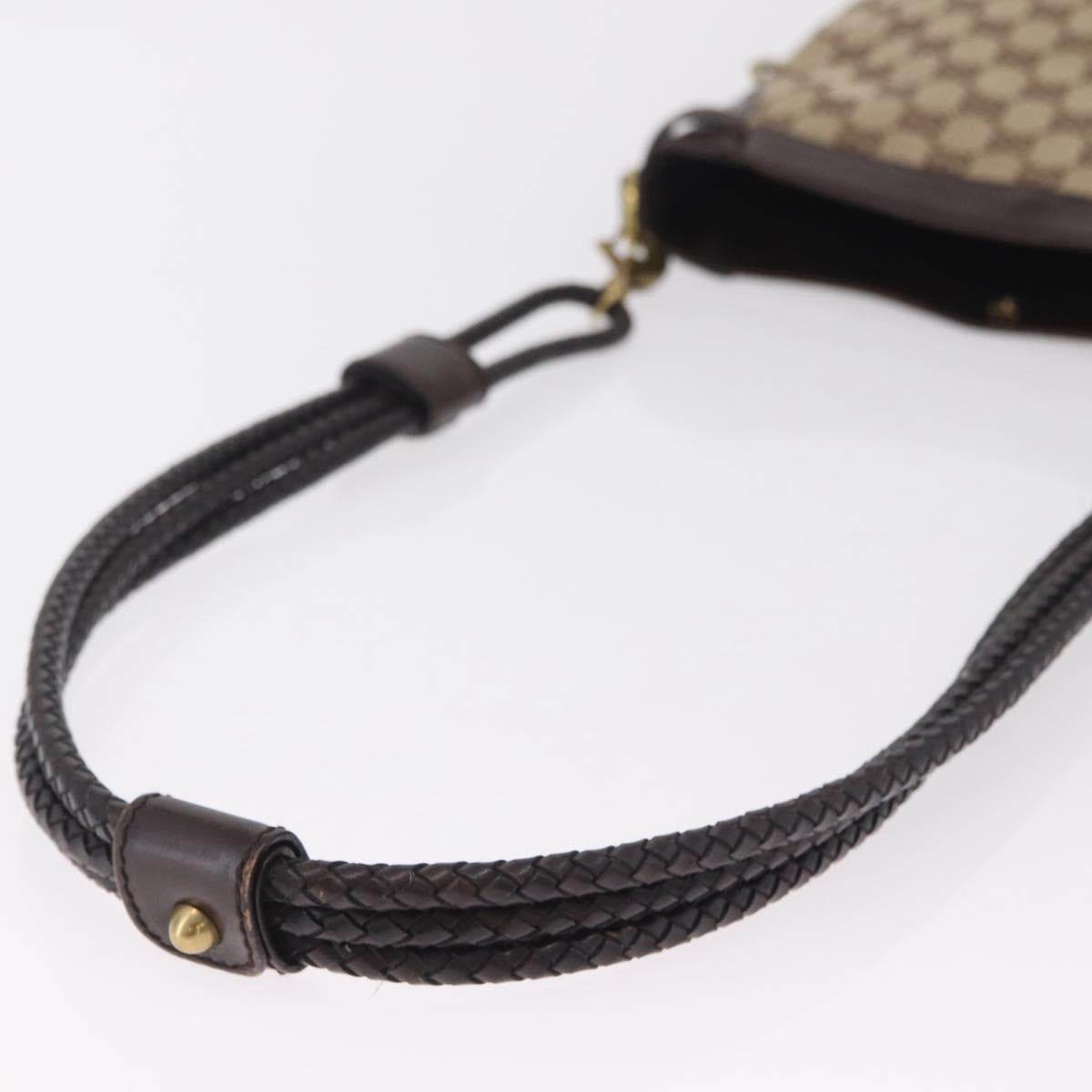 GUCCI GG Canvas Shoulder Bag Beige Gold 109106 Auth ka6563