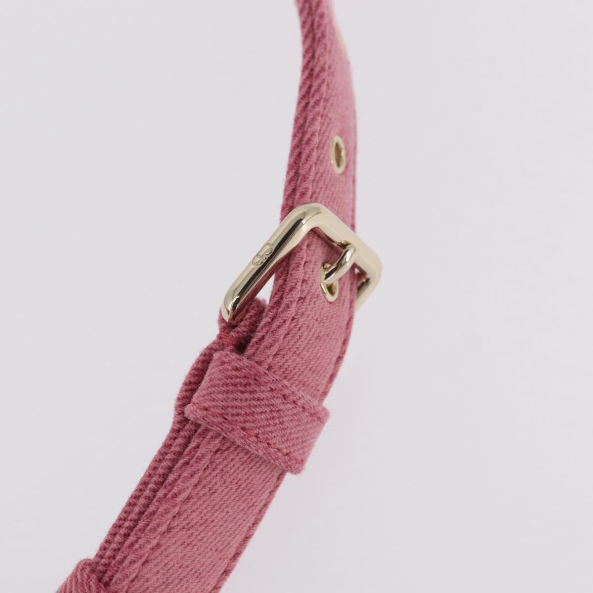 Christian Dior Macro Cannage Lady D Joy Satchel Denim 2way Pink Auth ka6565SAM