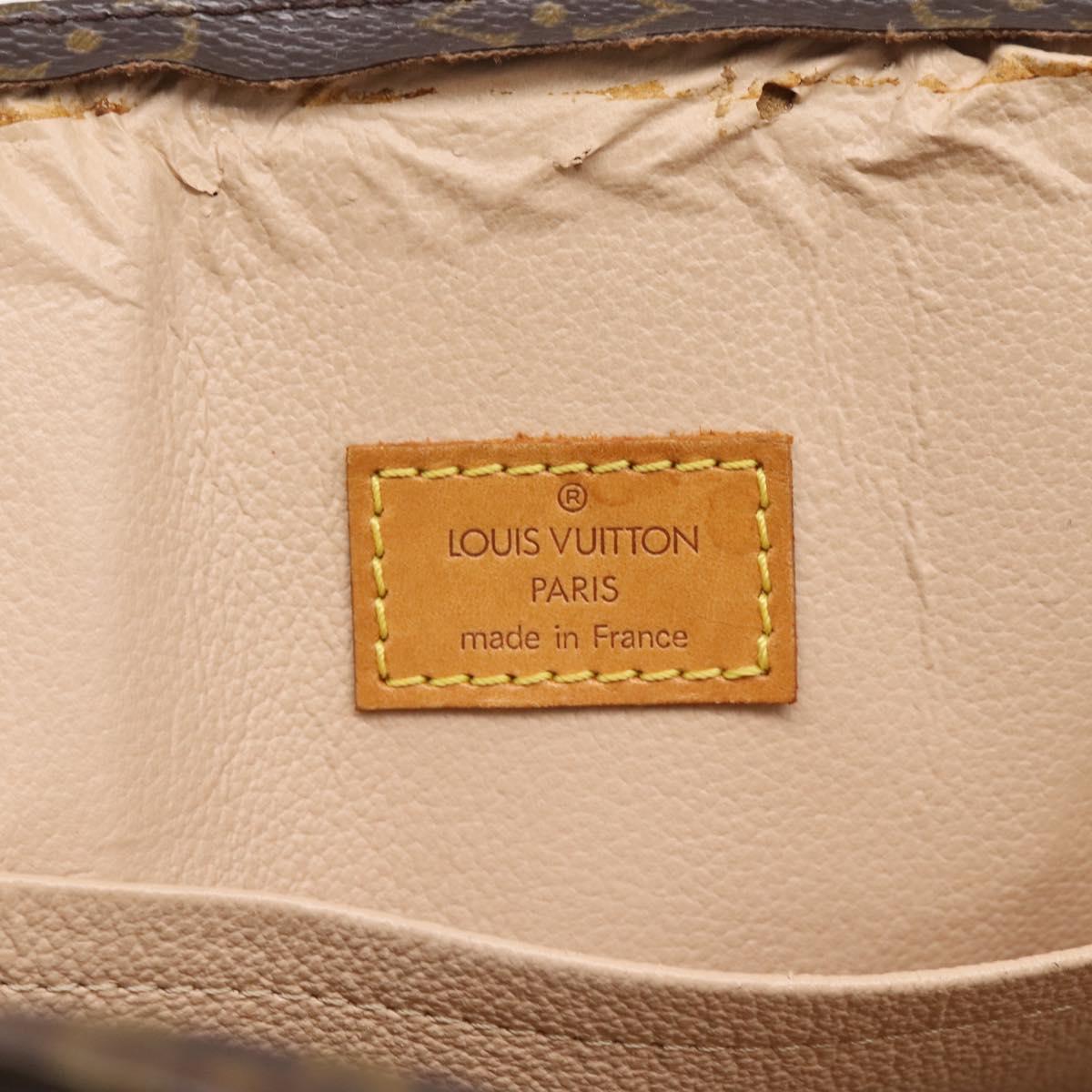LOUIS VUITTON Monogram Sac Plat Hand Bag M51140 LV Auth ka6593
