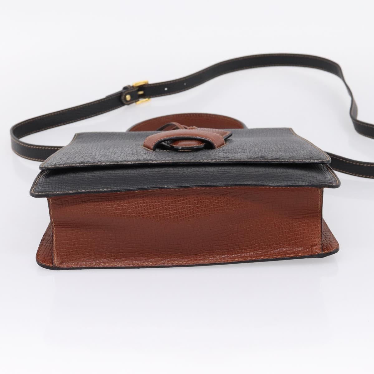 LOEWE Barcelona Hand Bag Leather 2way Black Auth ka6598V