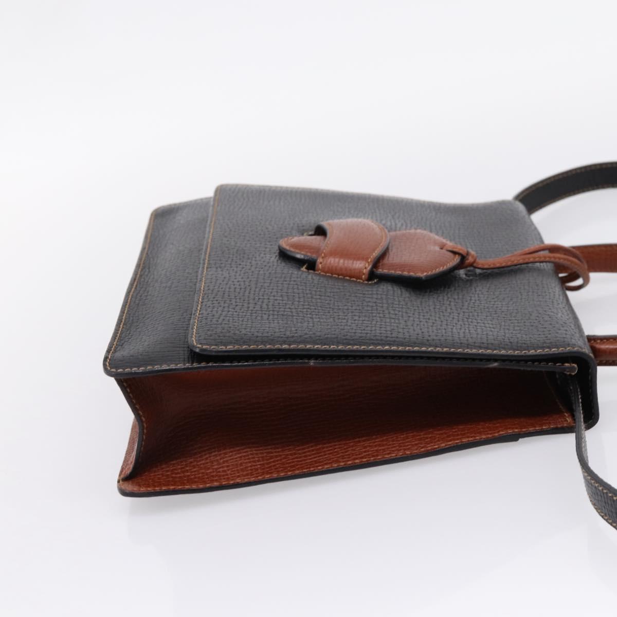 LOEWE Barcelona Hand Bag Leather 2way Black Auth ka6598V