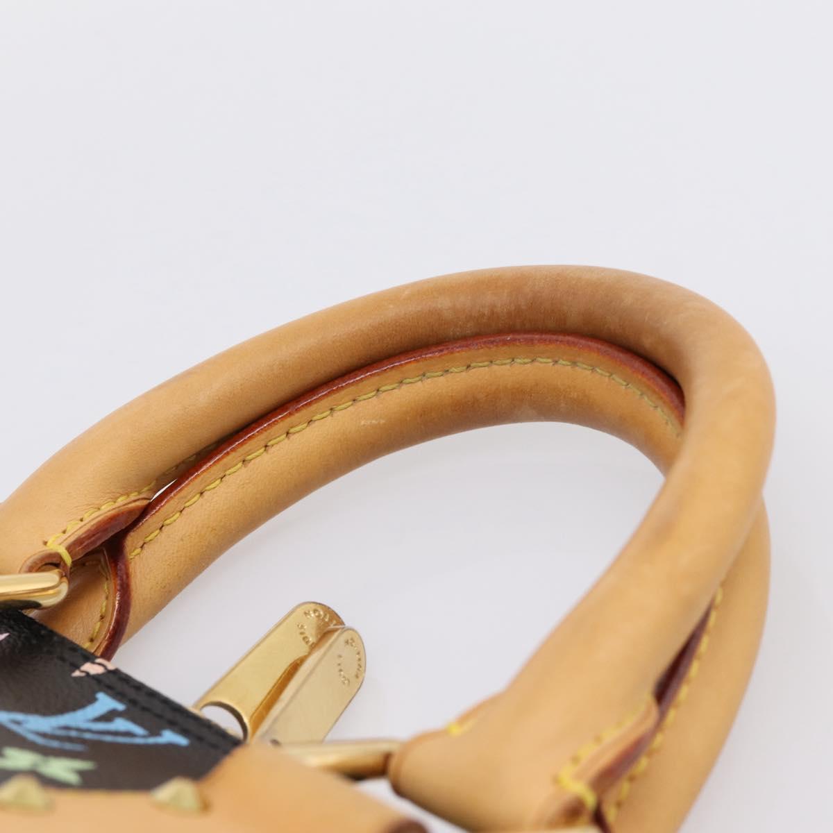 LOUIS VUITTON Monogram Multicolor Alma PM Hand Bag Black M40444 LV Auth ka6600V