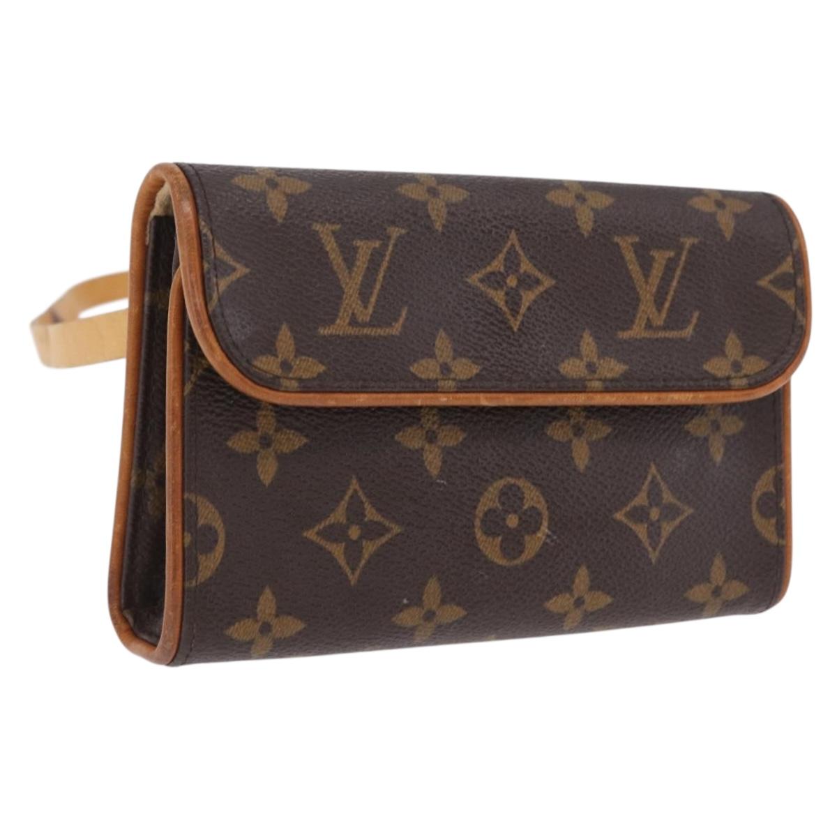 LOUIS VUITTON Monogram Pochette Florentine Waist bag M51855 LV Auth ka6601