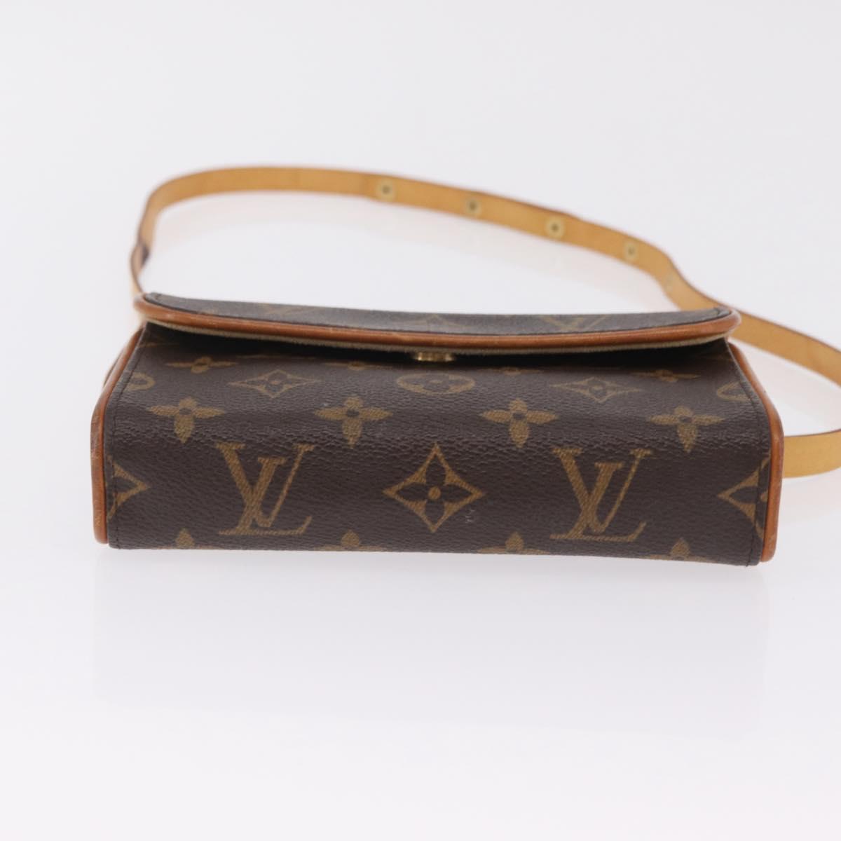 LOUIS VUITTON Monogram Pochette Florentine Waist bag M51855 LV Auth ka6601