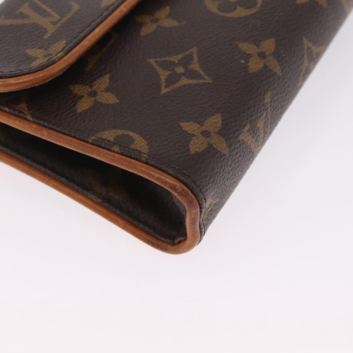 LOUIS VUITTON Monogram Pochette Florentine Waist bag M51855 LV Auth ka6601