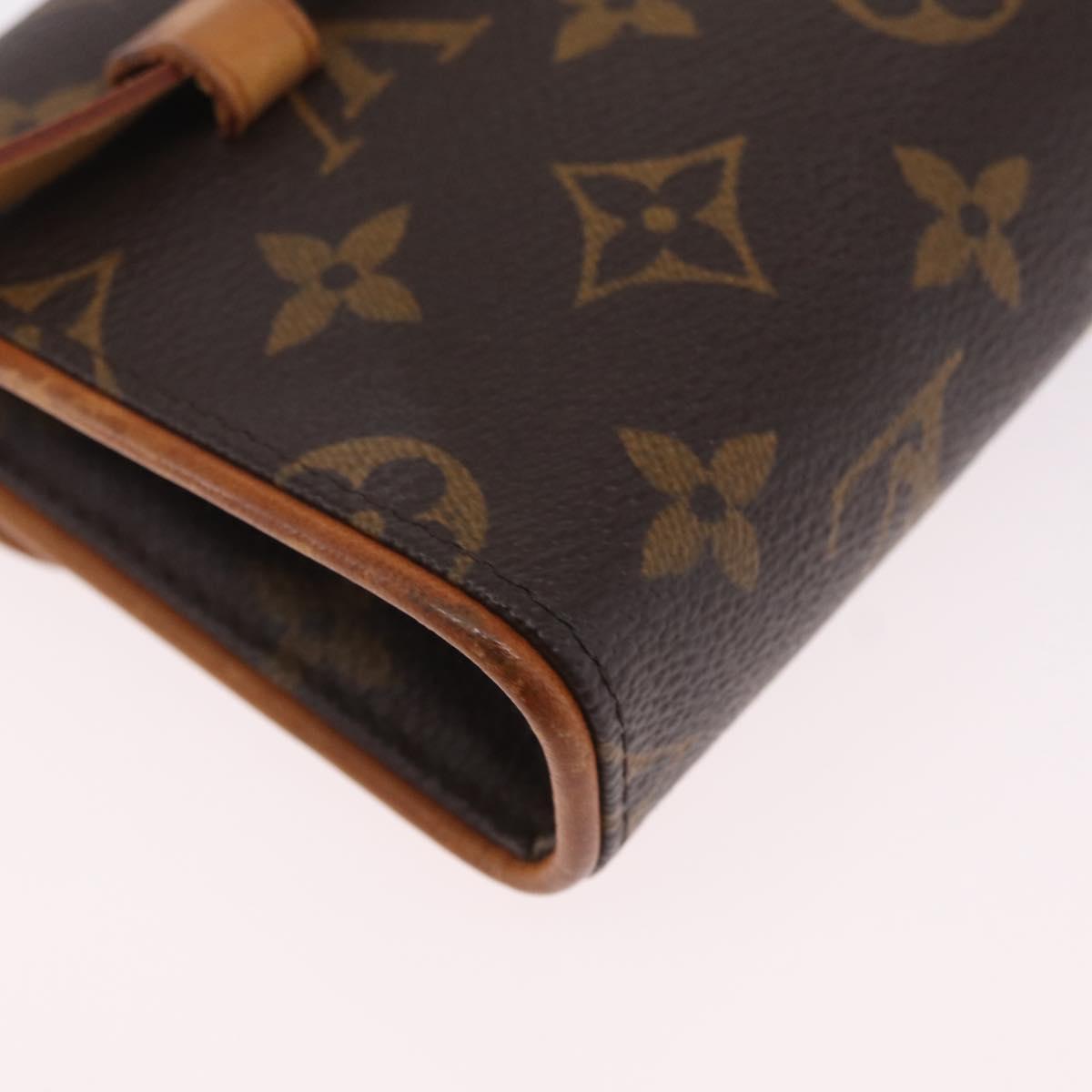 LOUIS VUITTON Monogram Pochette Florentine Waist bag M51855 LV Auth ka6601