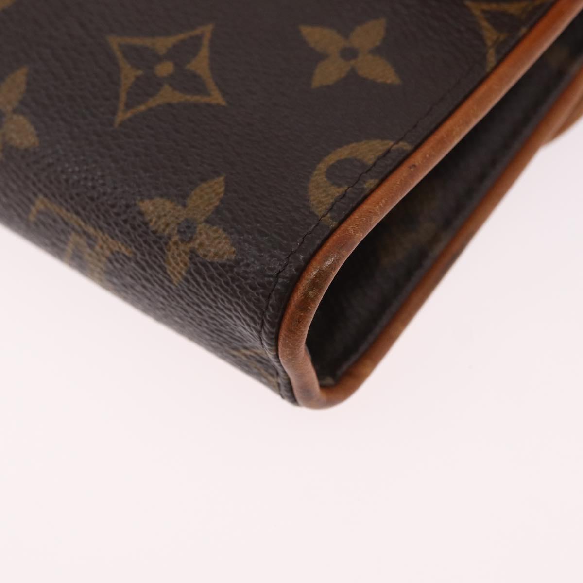 LOUIS VUITTON Monogram Pochette Florentine Waist bag M51855 LV Auth ka6601