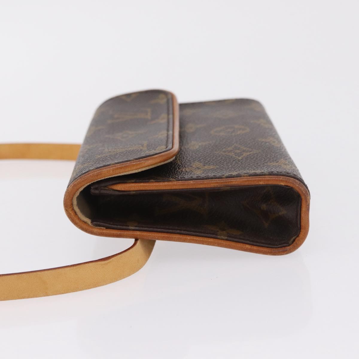 LOUIS VUITTON Monogram Pochette Florentine Waist bag M51855 LV Auth ka6601