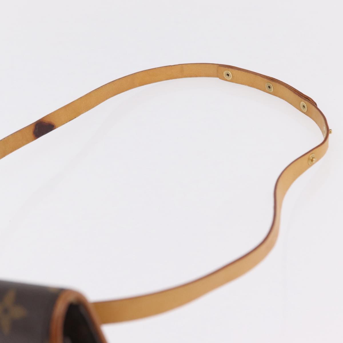 LOUIS VUITTON Monogram Pochette Florentine Waist bag M51855 LV Auth ka6601