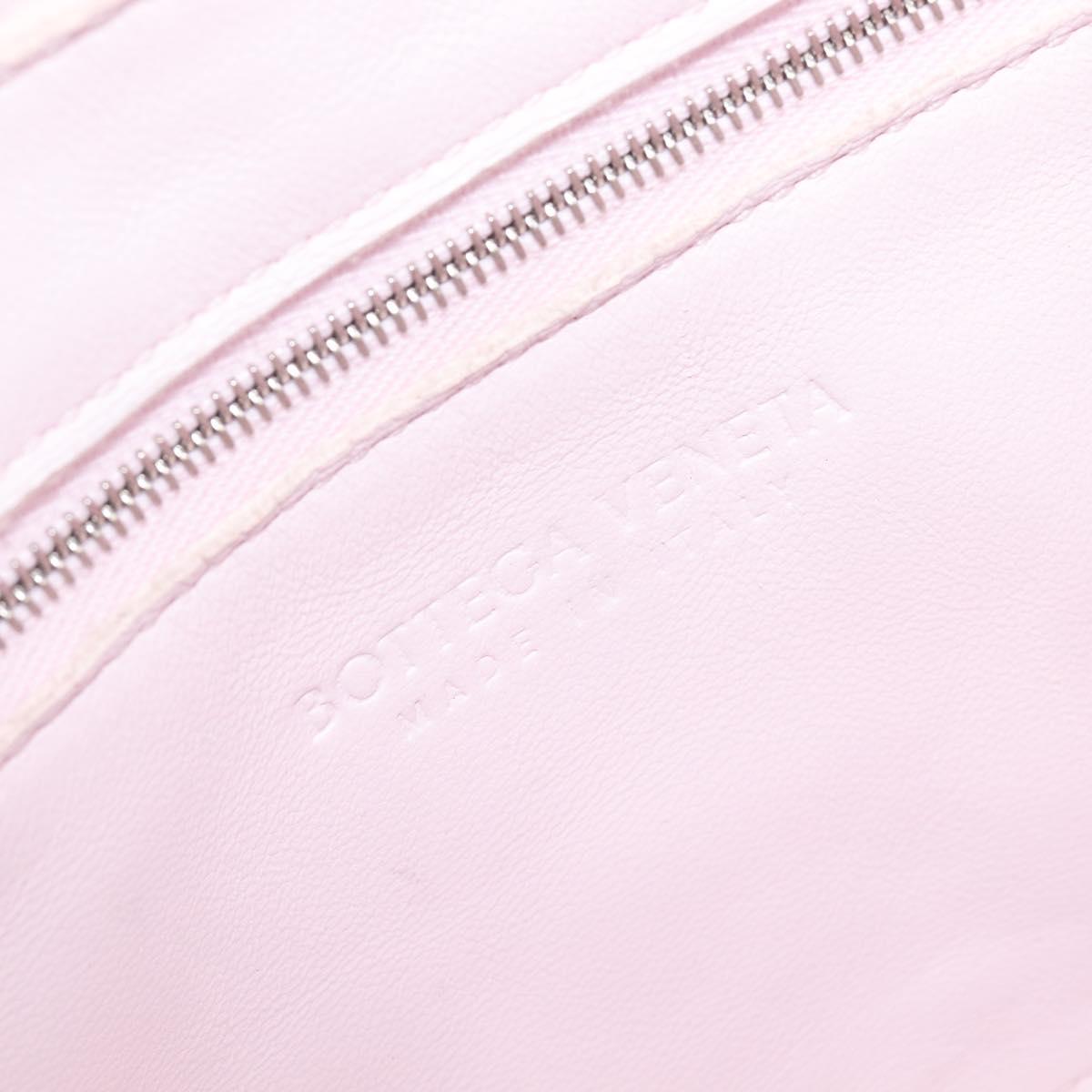Bottega Veneta MAXI INTRECCIATO cassette Shoulder Bag Pink Silver Auth ka6605V