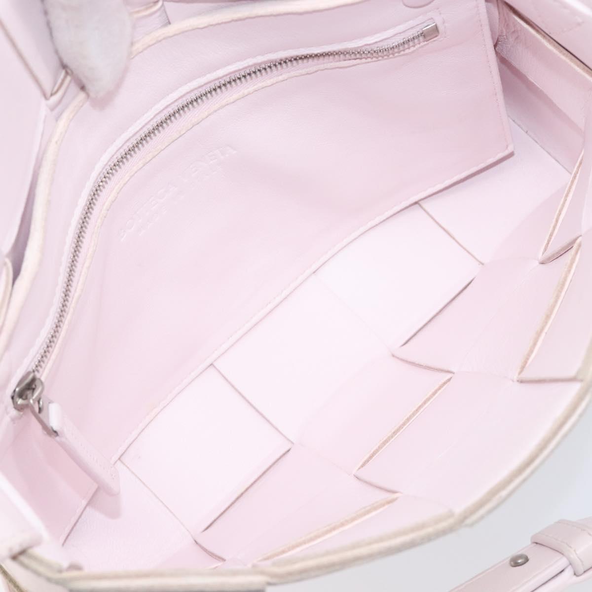 Bottega Veneta MAXI INTRECCIATO cassette Shoulder Bag Pink Silver Auth ka6605V