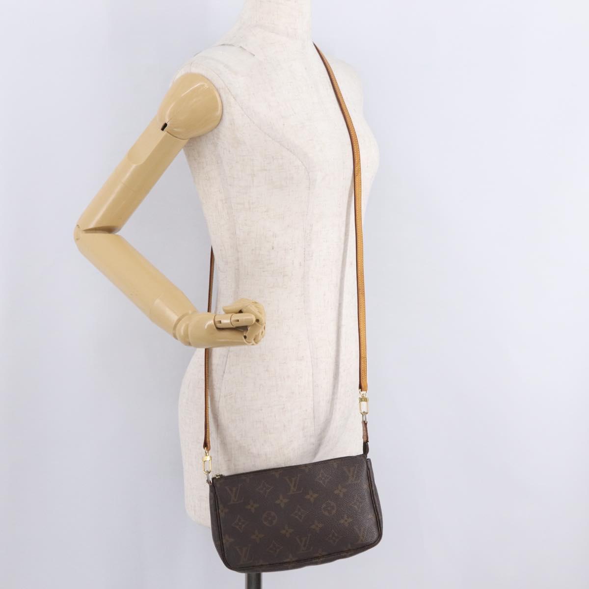 LOUIS VUITTON Monogram Pochette Accessoires Pouch M51980 LV Auth ka6608