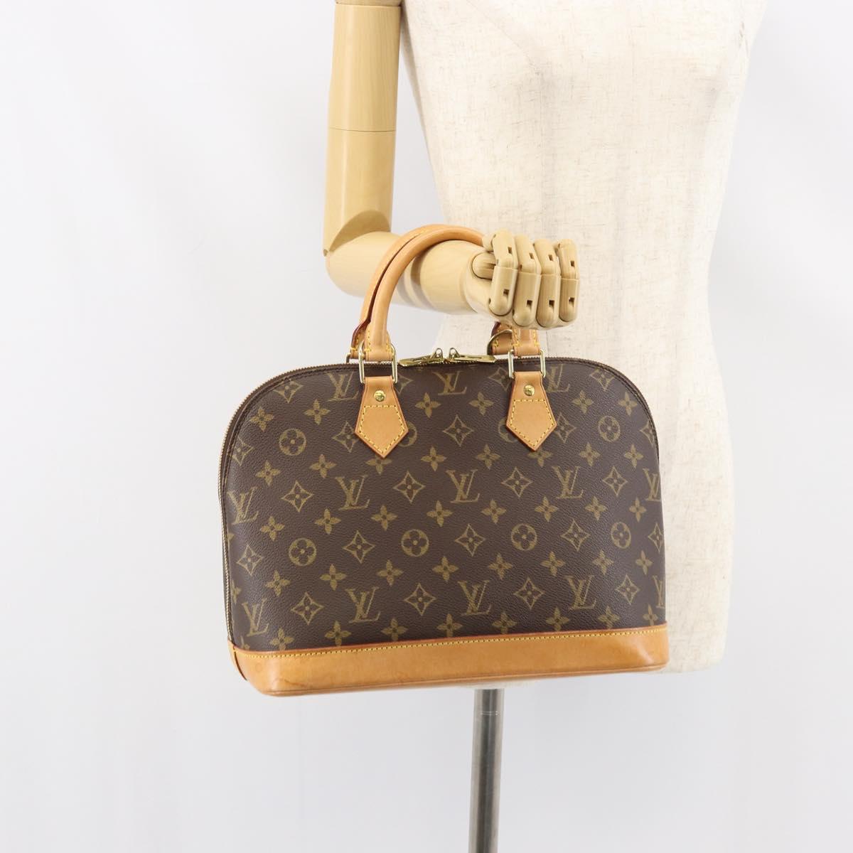 LOUIS VUITTON Monogram Alma Hand Bag M51130 LV Auth ka661