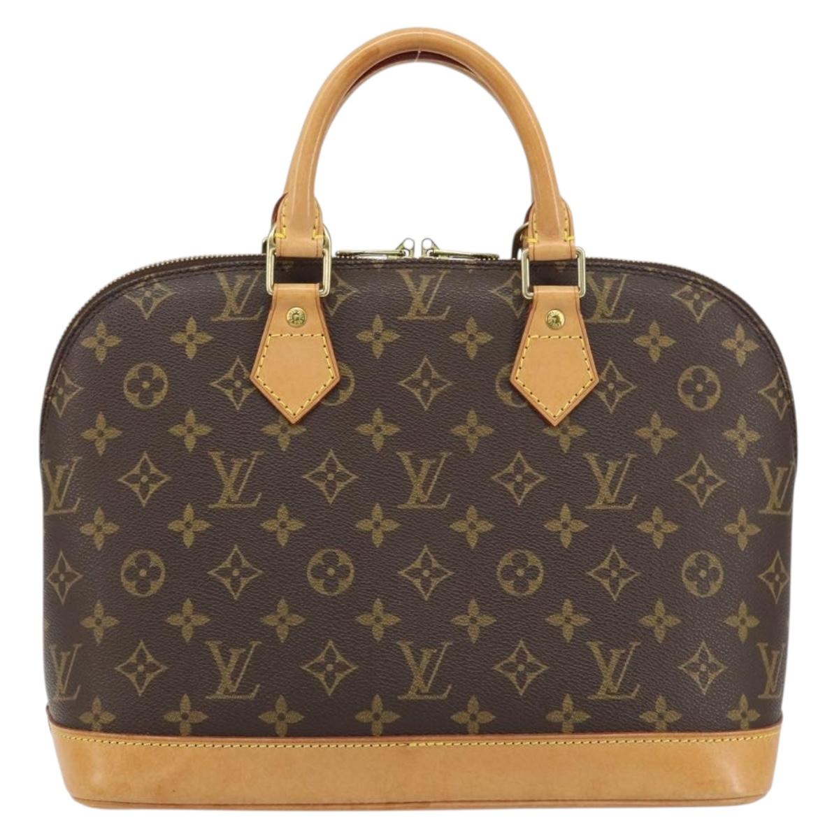 LOUIS VUITTON Monogram Alma Hand Bag M51130 LV Auth ka661
