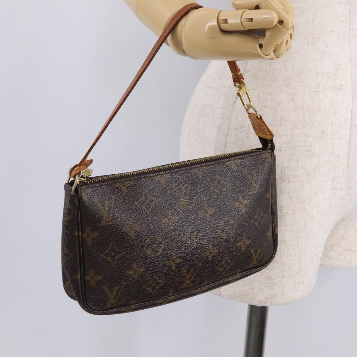 LOUIS VUITTON Monogram Pochette Accessoires Pouch M51980 LV Auth ka6612