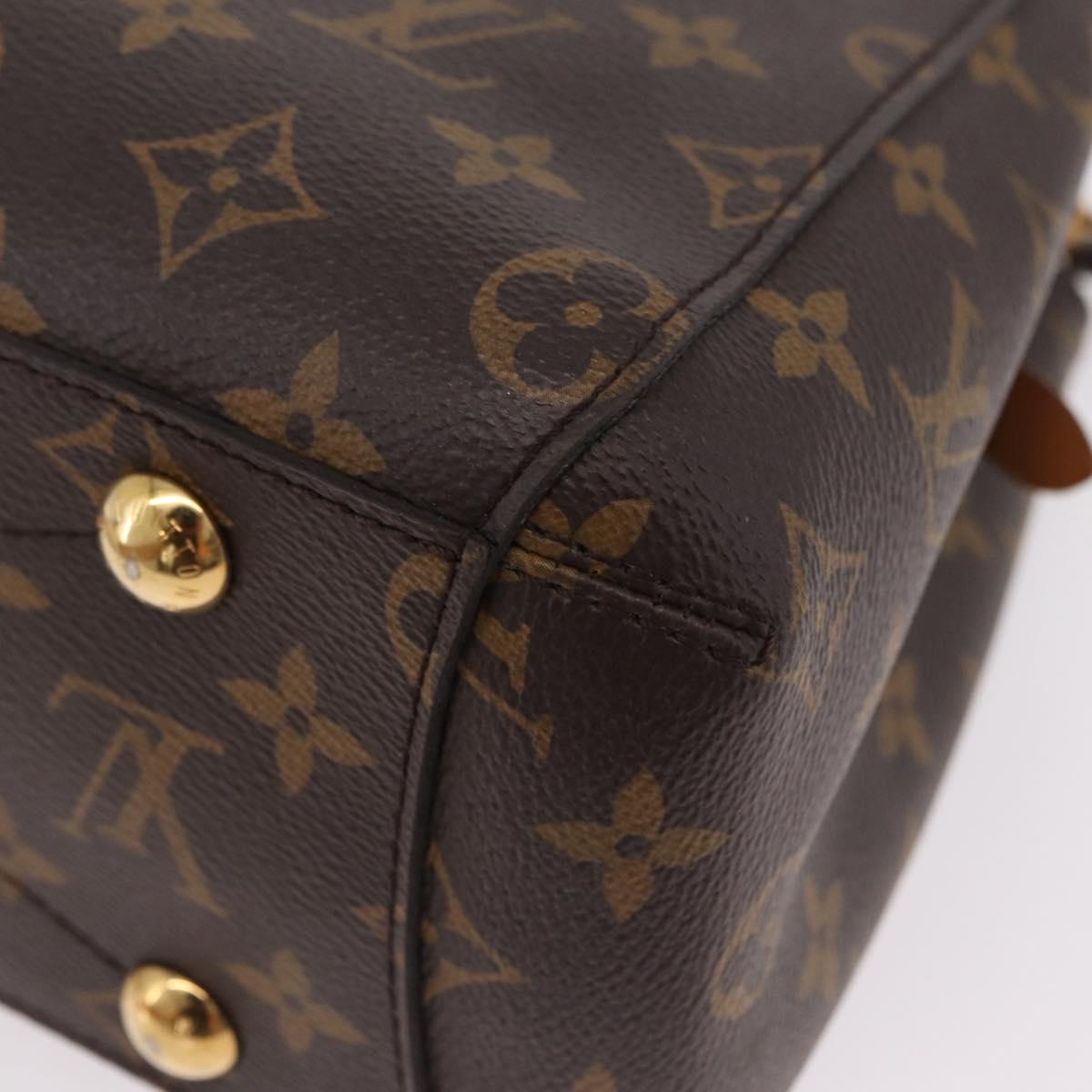 LOUIS VUITTON Monogram Montaigne BB Hand Bag 2way M41055 LV Auth ka6622V