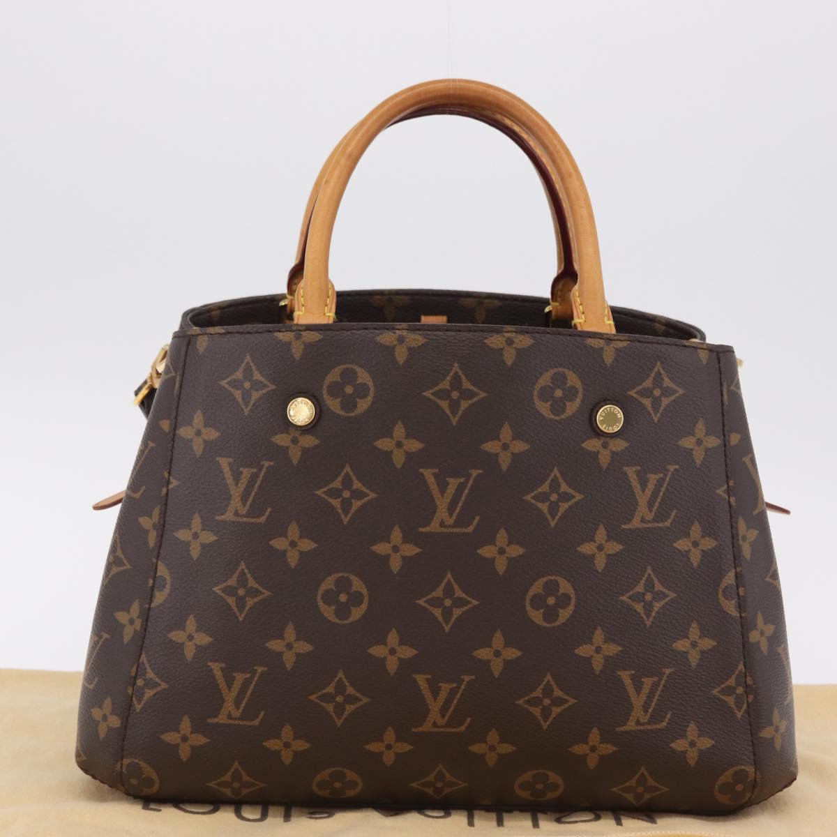 LOUIS VUITTON Monogram Montaigne BB Hand Bag 2way M41055 LV Auth ka6622V