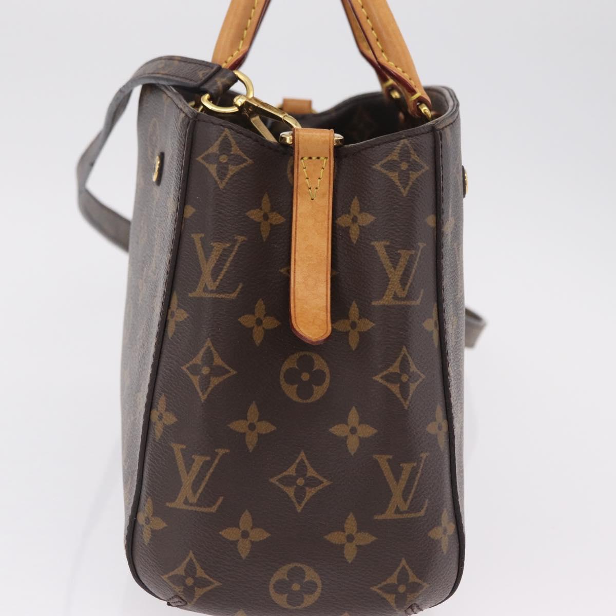 LOUIS VUITTON Monogram Montaigne BB Hand Bag 2way M41055 LV Auth ka6622V