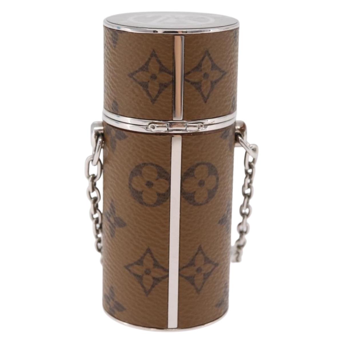 LOUIS VUITTON Monogram Reverse Lipstick Case Cosmetic Pouch MP2407 Auth ka6624