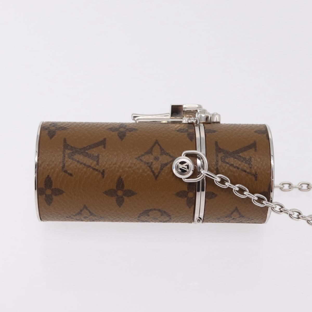 LOUIS VUITTON Monogram Reverse Lipstick Case Cosmetic Pouch MP2407 Auth ka6624