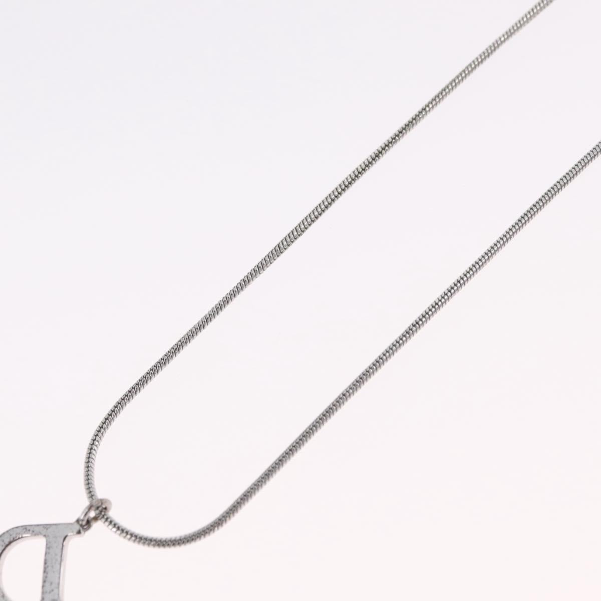 Christian Dior Necklace metal Silver Auth ka6625