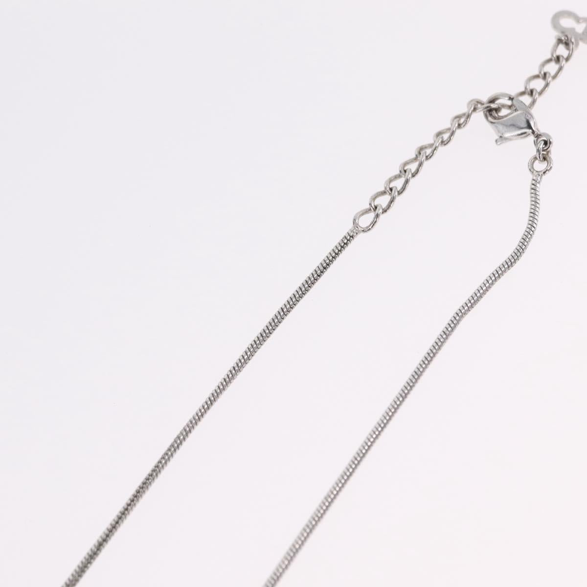 Christian Dior Necklace metal Silver Auth ka6625