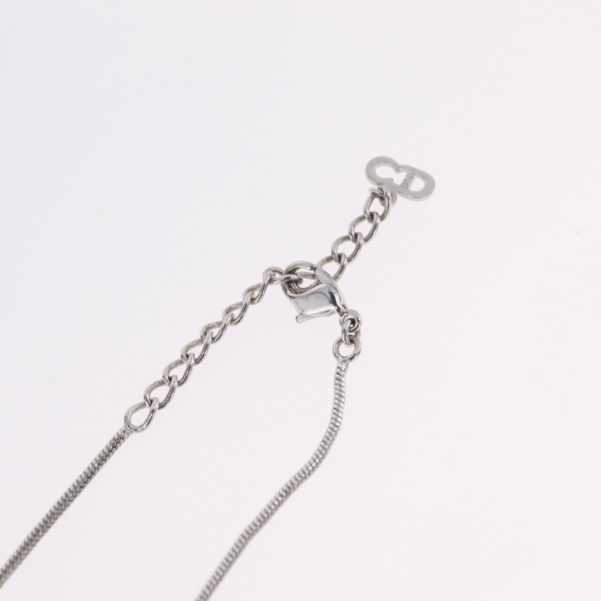 Christian Dior Necklace metal Silver Auth ka6625