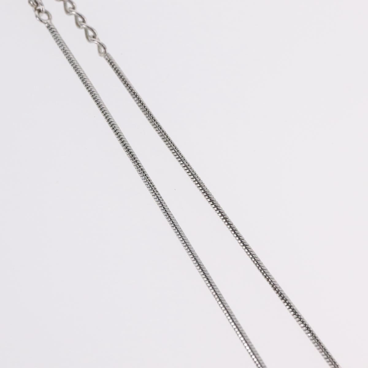 Christian Dior Necklace metal Silver Auth ka6625