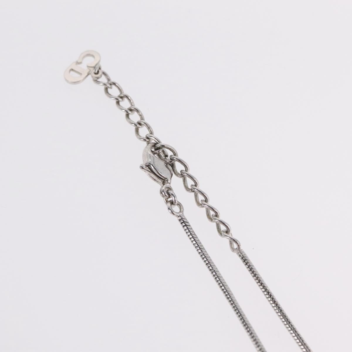 Christian Dior Necklace metal Silver Auth ka6625