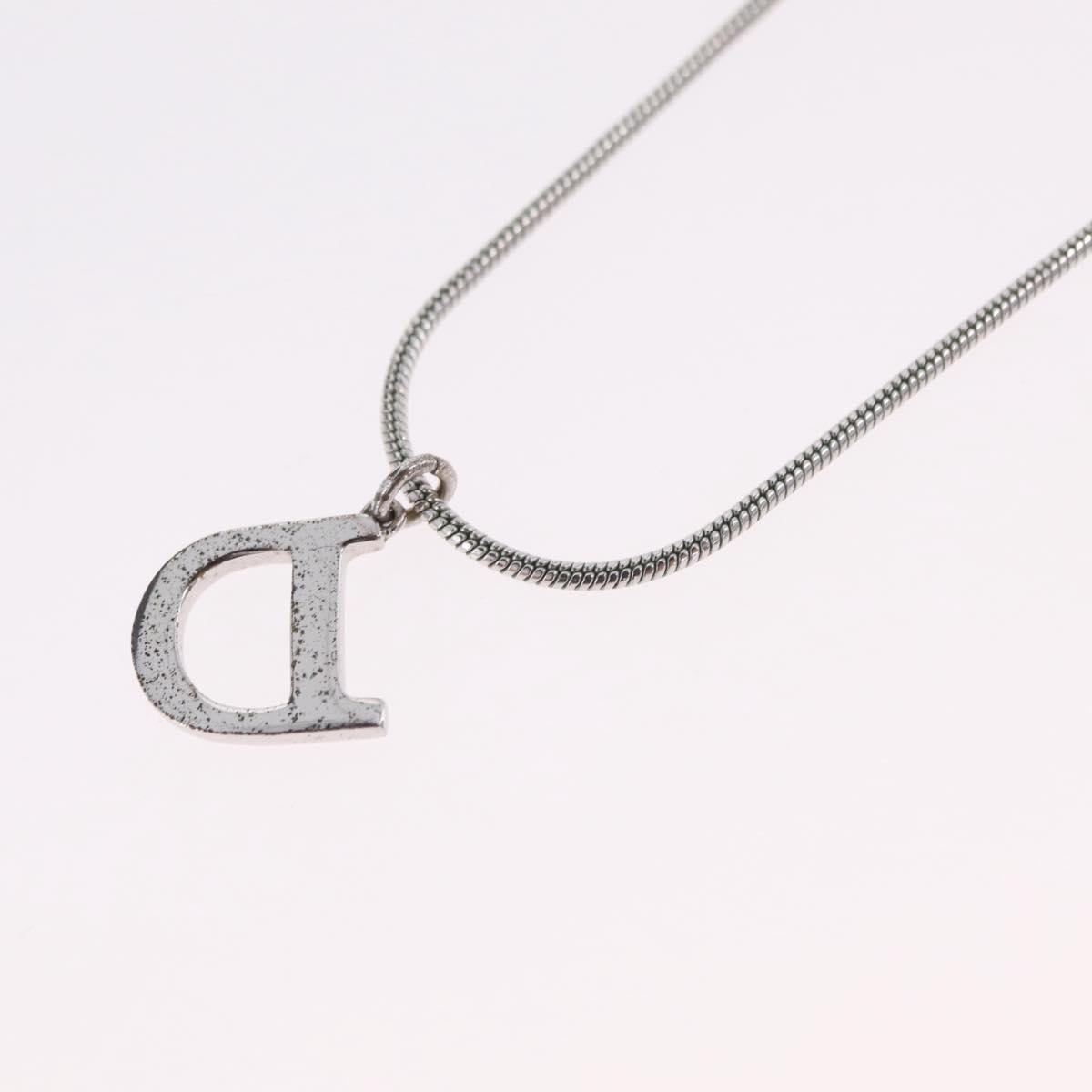 Christian Dior Necklace metal Silver Auth ka6625