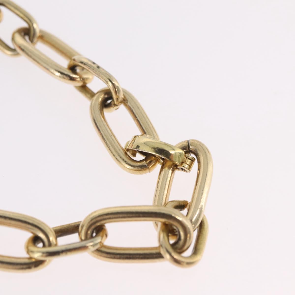 Christian Dior Necklace Metal Gold Tone Auth ka6628