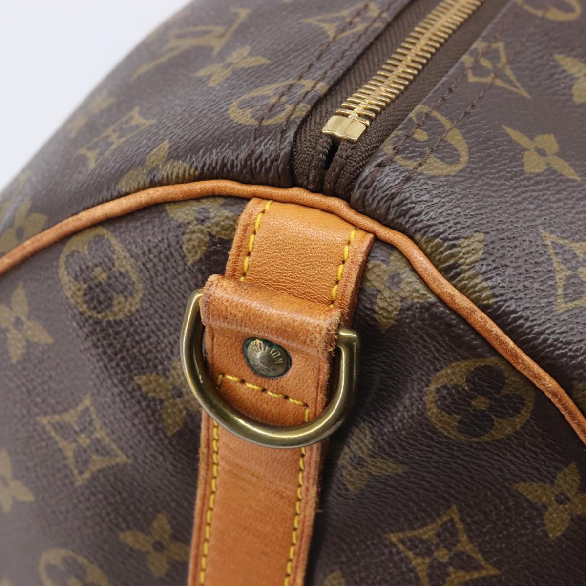 LOUIS VUITTON Monogram Keepall Bandouliere 50 Boston Bag M41416 LV Auth ka6643