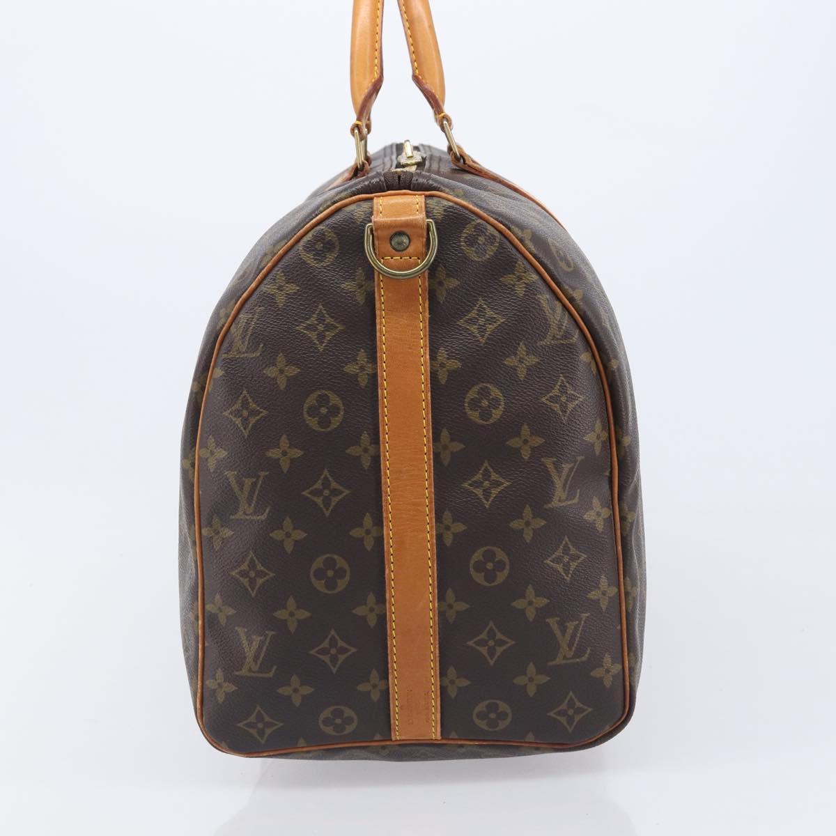 LOUIS VUITTON Monogram Keepall Bandouliere 50 Boston Bag M41416 LV Auth ka6643