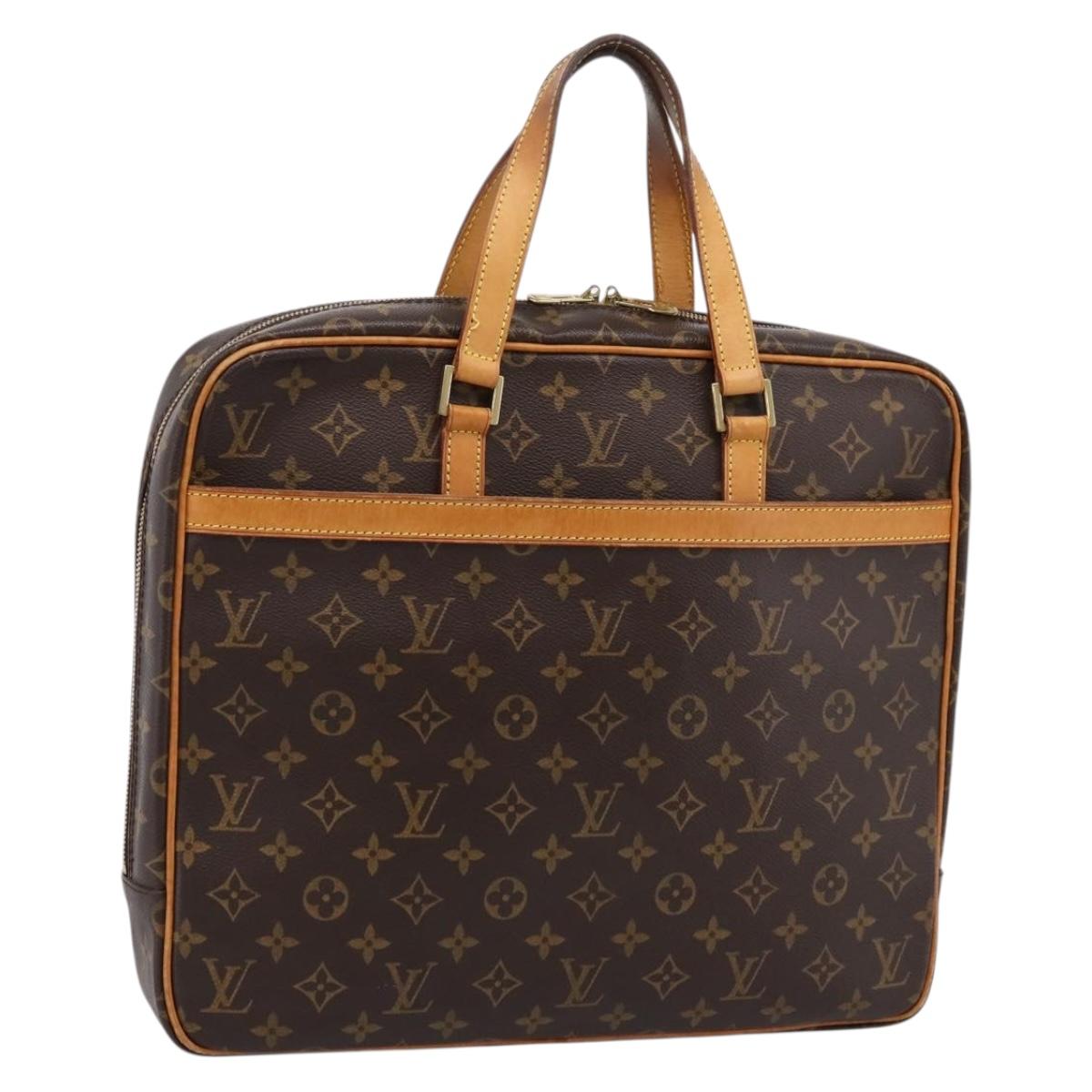 LOUIS VUITTON Monogram Porte Documents Pegas Hand Bag M53343 LV Auth ka6645