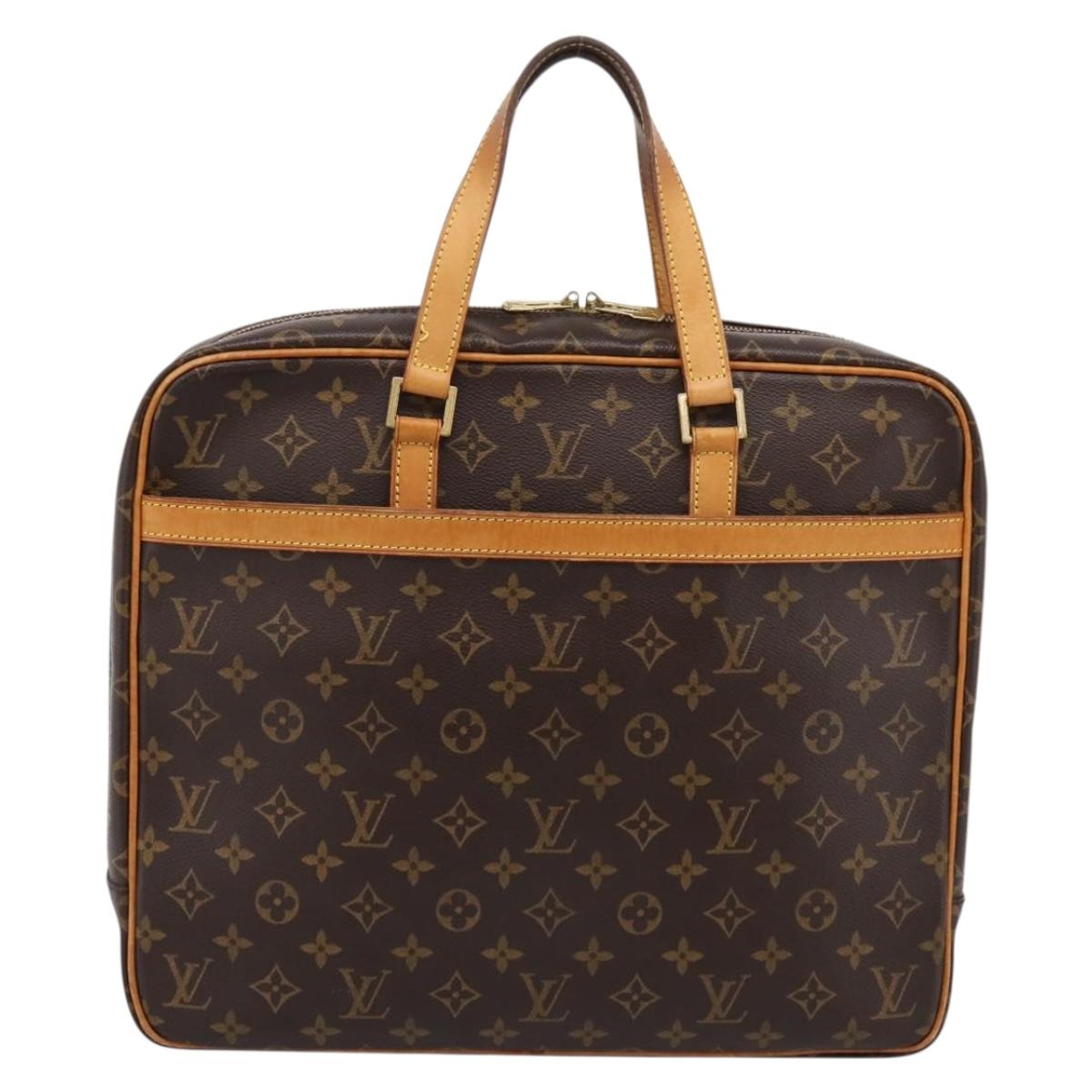 LOUIS VUITTON Monogram Porte Documents Pegas Hand Bag M53343 LV Auth ka6645