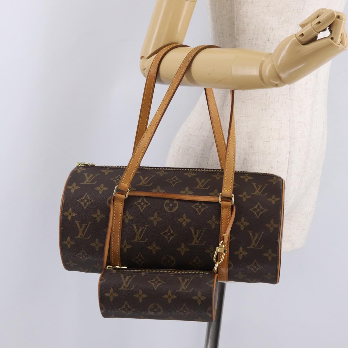 LOUIS VUITTON Monogram Papillon 30 Hand Bag M51365 LV Auth ka6658V