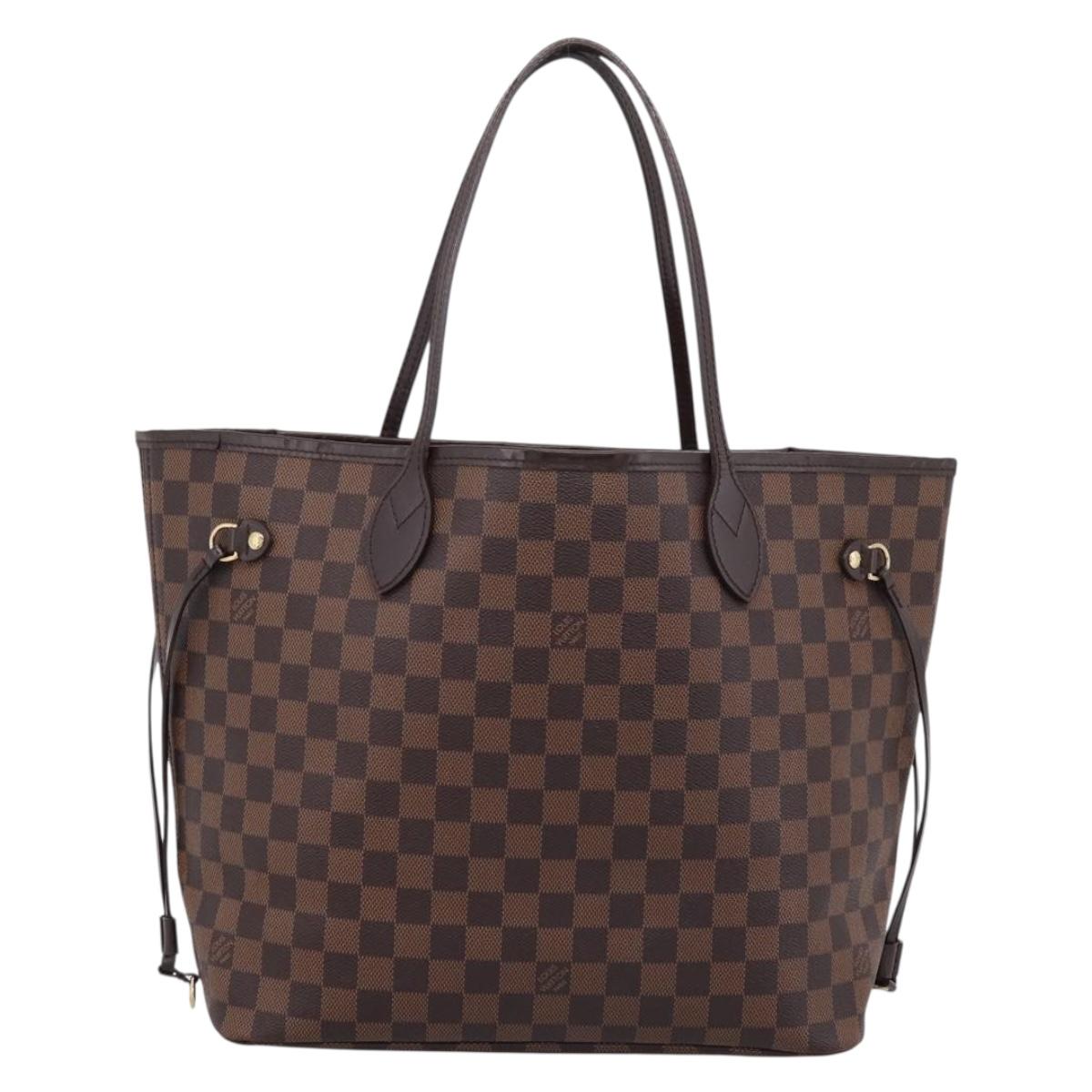 LOUIS VUITTON Damier Ebene Neverfull MM Tote Bag N51105 LV Auth ka6661V