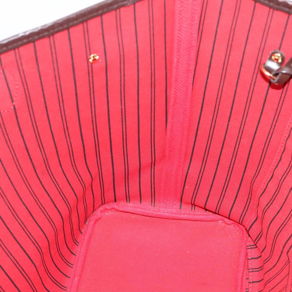 LOUIS VUITTON Damier Ebene Neverfull MM Tote Bag N51105 LV Auth ka6661V