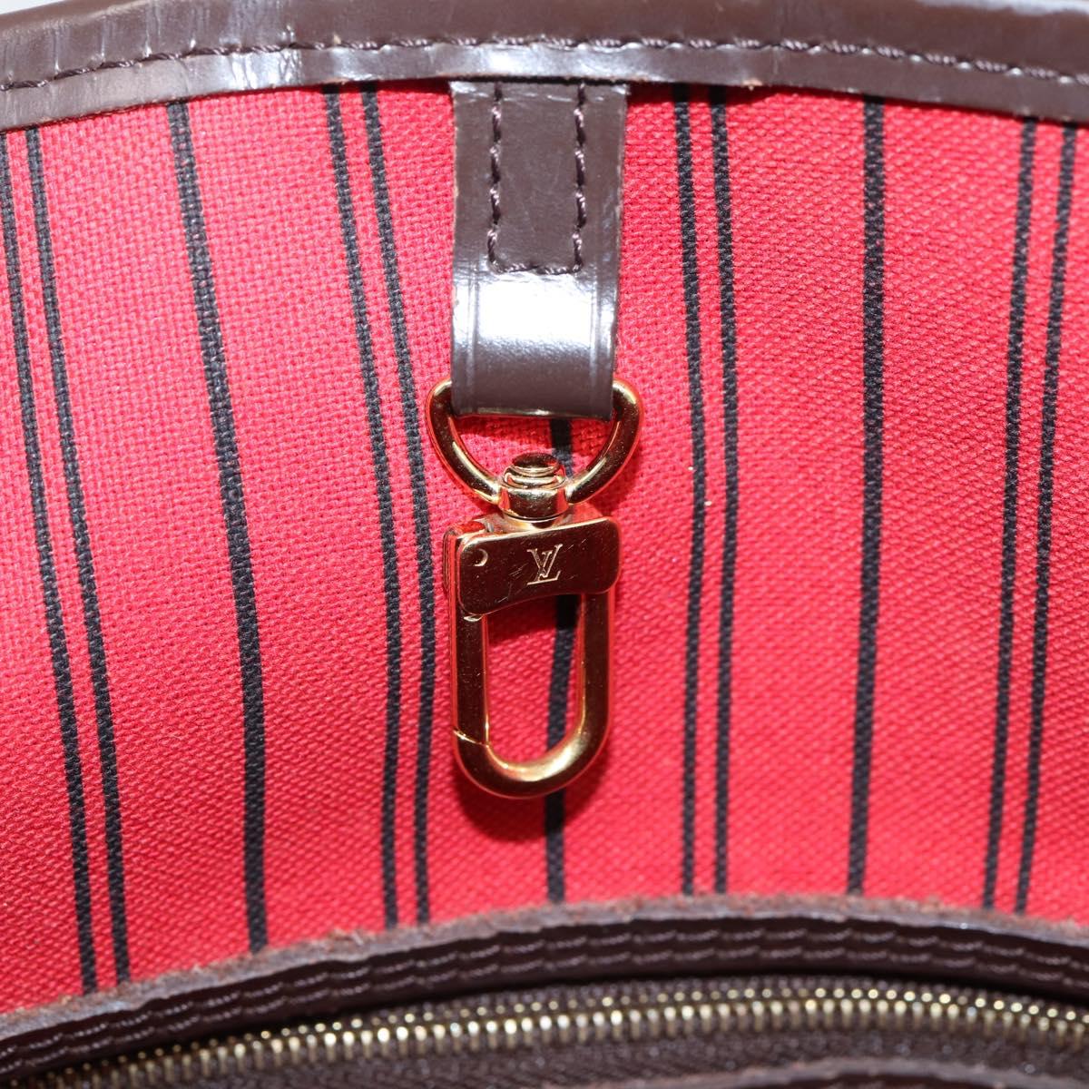 LOUIS VUITTON Damier Ebene Neverfull MM Tote Bag N51105 LV Auth ka6661V