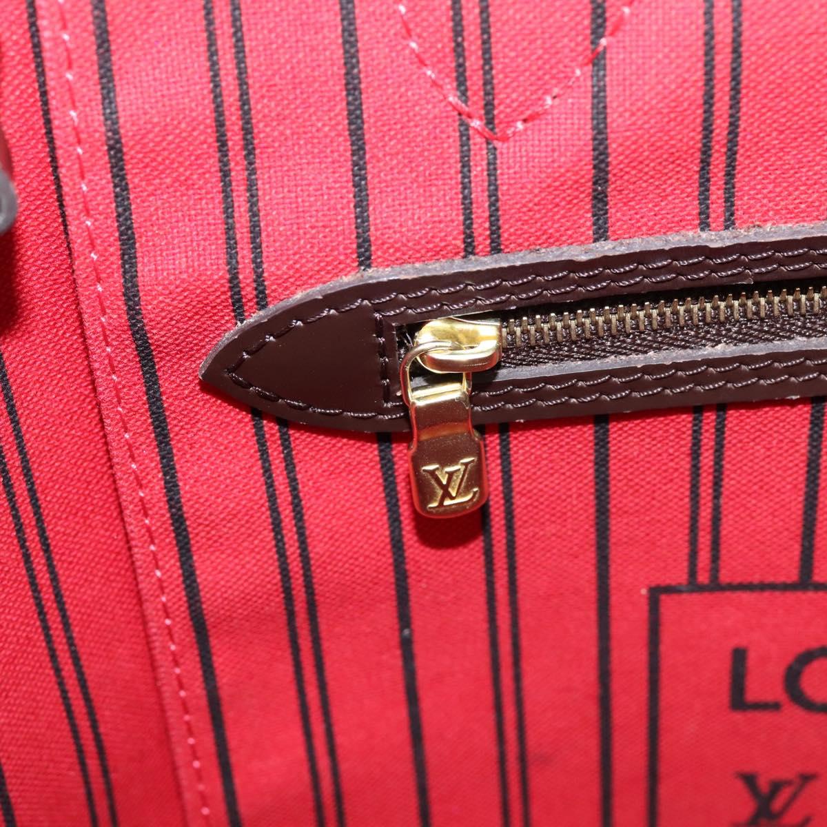 LOUIS VUITTON Damier Ebene Neverfull MM Tote Bag N51105 LV Auth ka6661V
