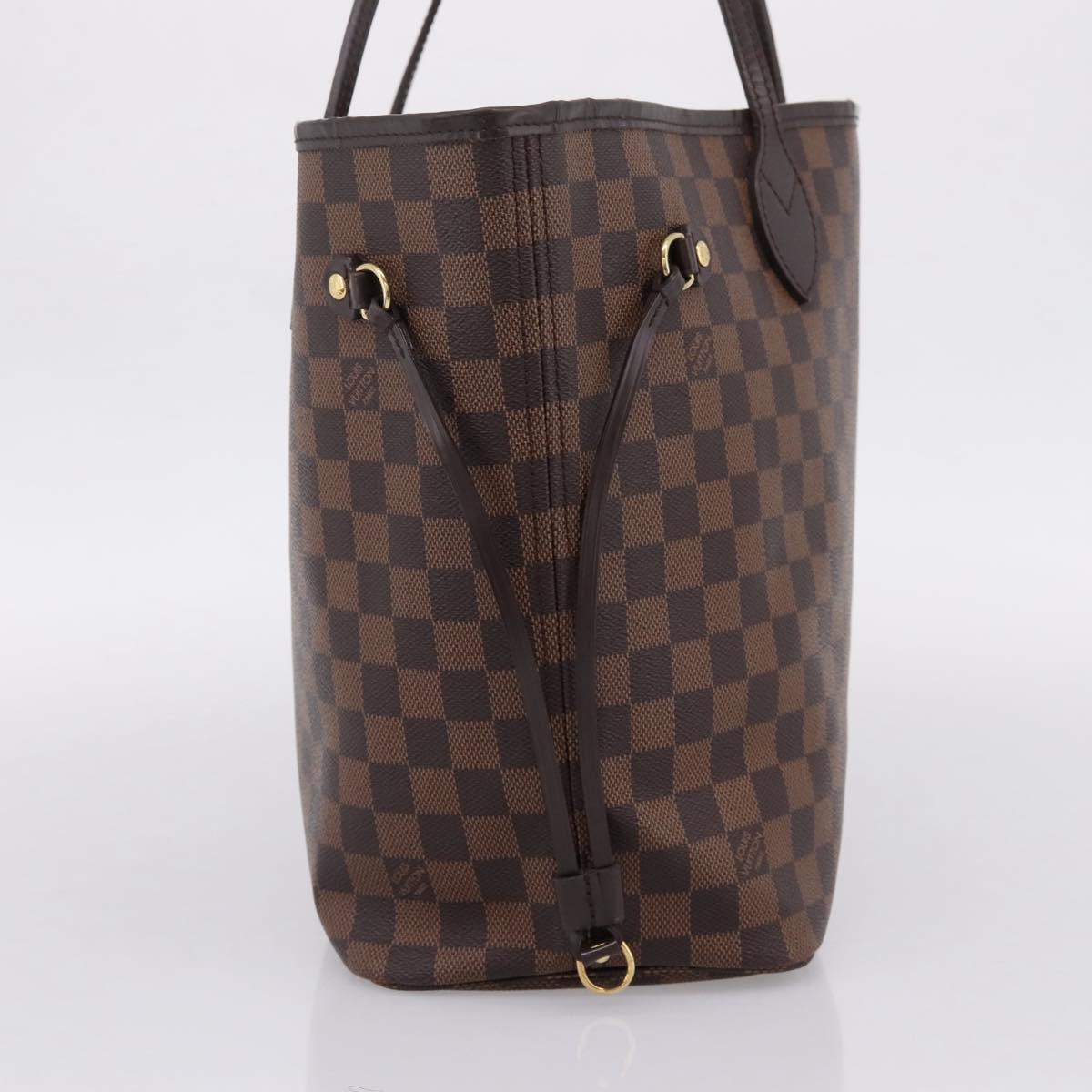 LOUIS VUITTON Damier Ebene Neverfull MM Tote Bag N51105 LV Auth ka6661V
