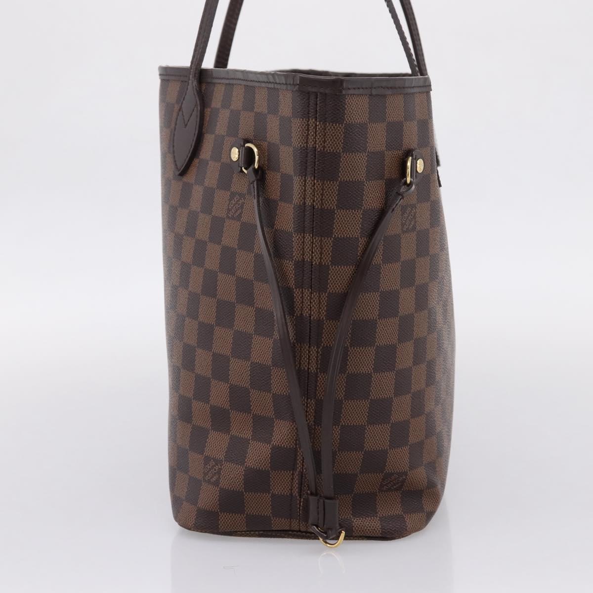 LOUIS VUITTON Damier Ebene Neverfull MM Tote Bag N51105 LV Auth ka6661V
