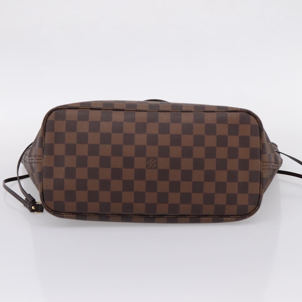 LOUIS VUITTON Damier Ebene Neverfull MM Tote Bag N51105 LV Auth ka6661V