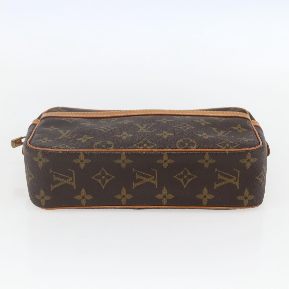 LOUIS VUITTON Monogram Compiegne 23 Clutch Bag M51847 LV Auth ka668