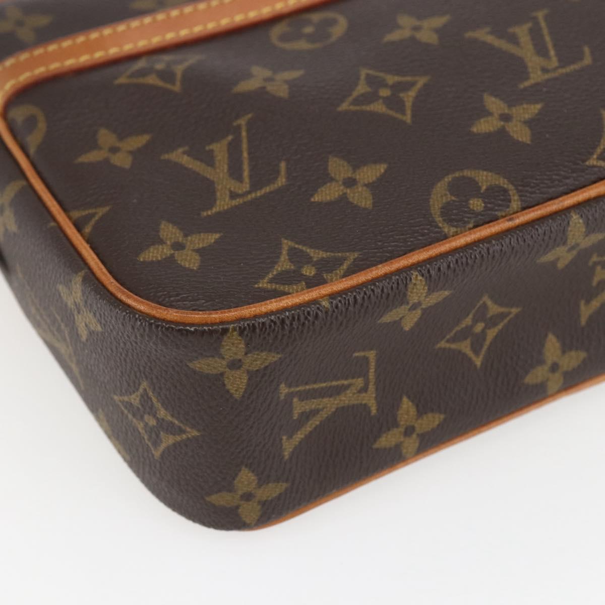 LOUIS VUITTON Monogram Compiegne 23 Clutch Bag M51847 LV Auth ka668